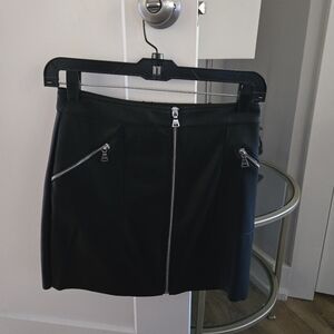 NWT Express Vegan Leather Zip Mini Skirt